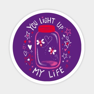 You light up my life - fireflies in a jar valentines day gifts Magnet